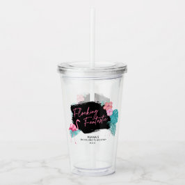Flamingo Bachelorette Flocking Fantastic V2 ID930 Acryltrinkbecher