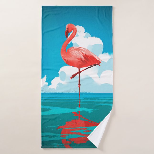 Flamingo Badehandtuch (Badehandtuch)