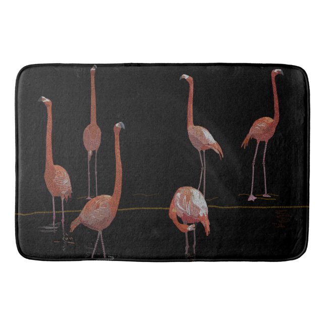 Flamingo Badematte (Vorderseite)