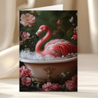 Flamingo-Badewanne Blumige Tropische Kunst zum Geb