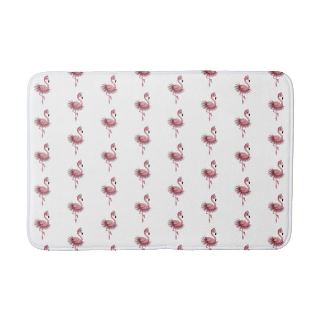Flamingo Ballet Dancer Badematte (Vorderseite)