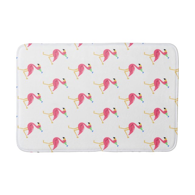 Flamingo Bathroom Mat Badematte (Vorderseite)