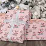 Flamingo Beach Christmas Geschenkpapier<br><div class="desc">Feiern Sie die Ferien mit ein bisschen Surf und Sand mit diesem festlichen Packpapier mit zwei rosa Flamingos mit Geschenken zu Füßen und mit Weihnachtsmannmützen. Wünschen Sie Ihren Lieben eine schöne Ferienzeit im Strandstil. Ob Sie am Strand oder in einer tropischen Umgebung wie Florida, Hawaii, den Bahamas wohnen oder einfach...</div>