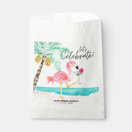 Flamingo Beach Cocktail Tropisches Brautparty Geschenktütchen
