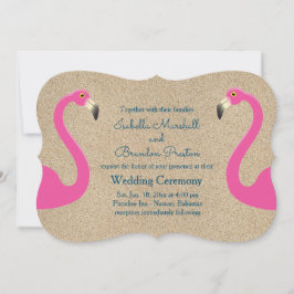 Flamingo Beach Hochzeitseinladung Einladung
