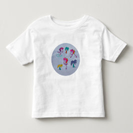 Flamingo Beach Toddler T Shirt