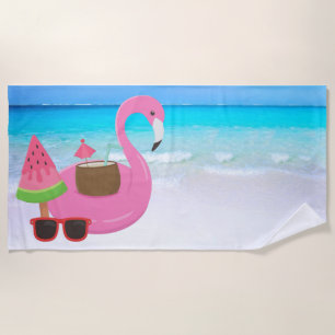 Flamingo Beach Towel Strandtuch