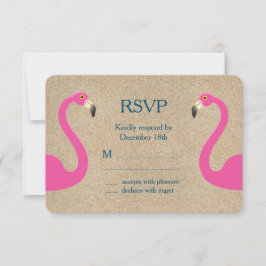 Flamingo Beach UAWG RSVP Karte