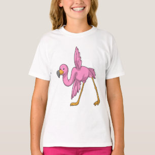 Flamingo bei der Yoga Stretching-Übung T-Shirt