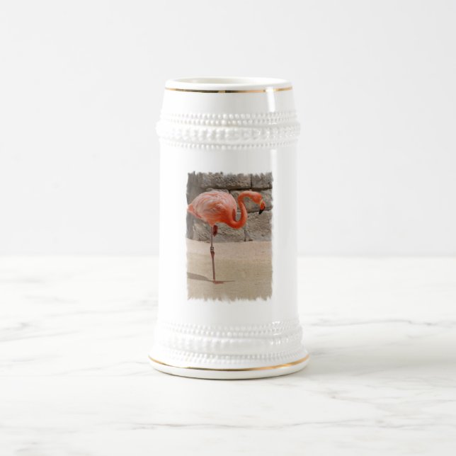 Flamingo-Bier Stein Bierglas (Mittel)
