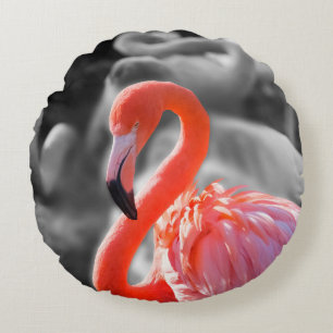 Flamingo Bird Fotografy Rundes Kissen