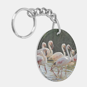 Flamingo Bird Office Zuhause School Destiny Destin Schlüsselanhänger