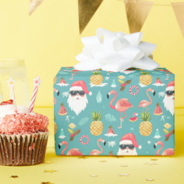 Flamingo Birds Weihnachten im Juli Party Geschenkpapier