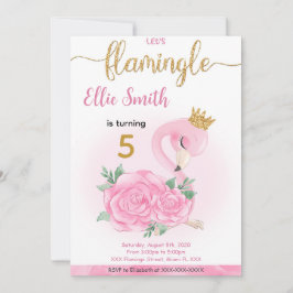 Flamingo Birthday Einladung