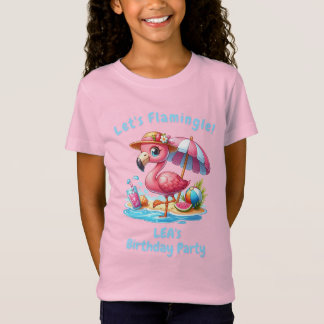 Flamingo-Birthday-Girl-T-Shirt | Lasst uns Flaming T-Shirt