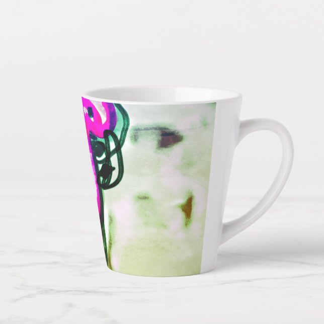 Flamingo Blume joy Milchtasse (Rechts)