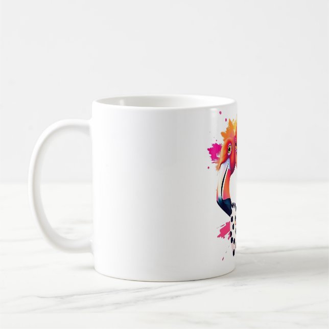 Flamingo Bow Krawatte T-Shirt - Einzigartiges Männ Kaffeetasse (Links)