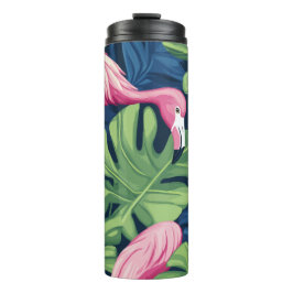 "Flamingo Breeze Plastic Thermos" Thermosbecher