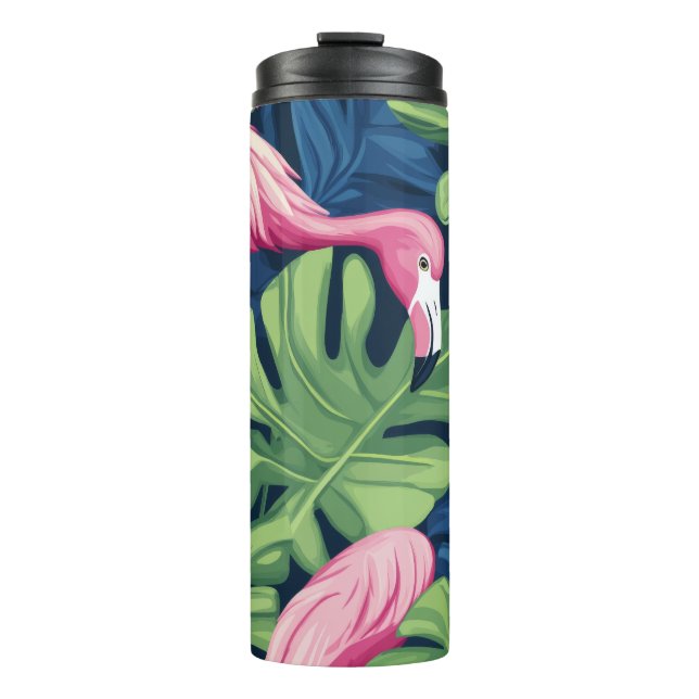 "Flamingo Breeze Plastic Thermos" Thermosbecher (Vorderseite)