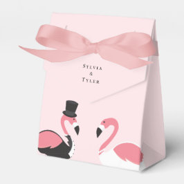 Flamingo Bride Groom Wedding Geschenkschachtel