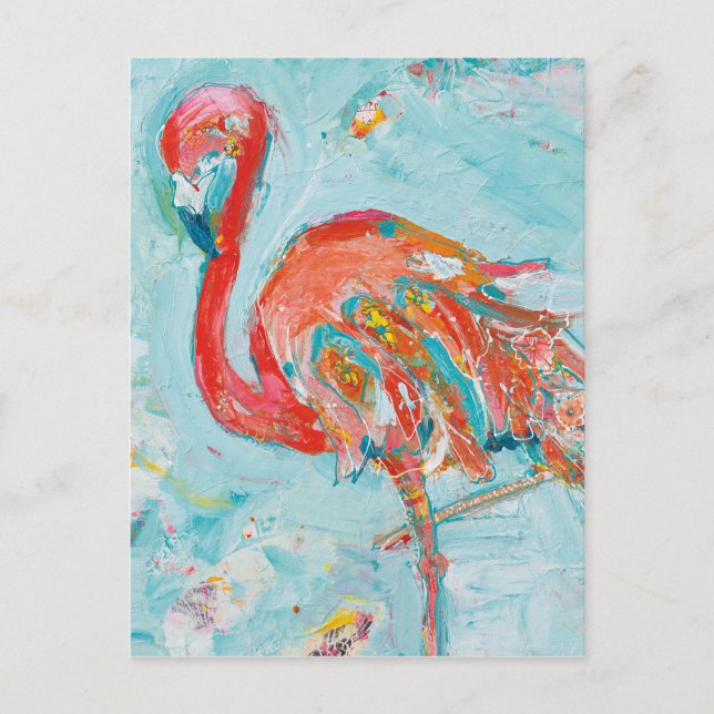 Flamingo Bright Postkarte (Vorderseite)