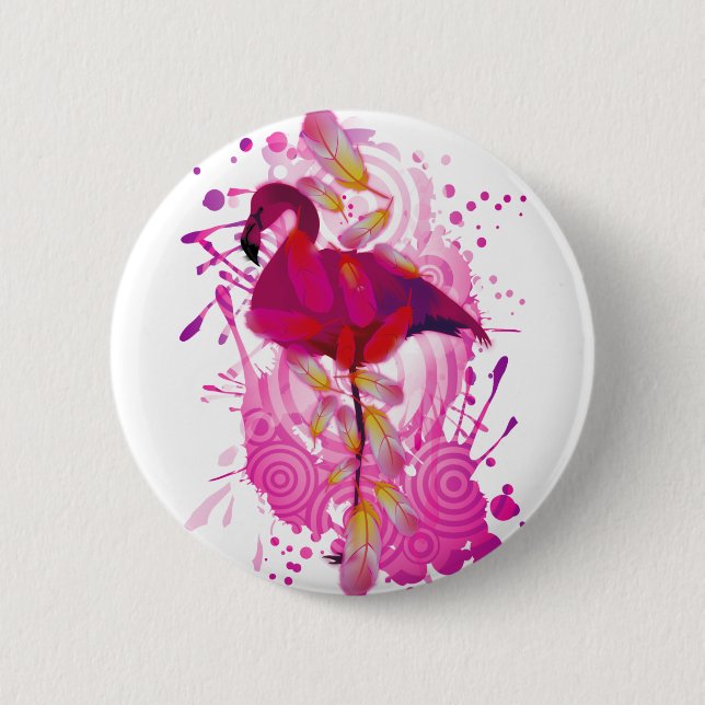 Flamingo Button (Vorderseite)