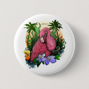 Flamingo Button