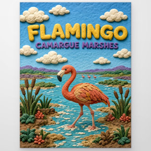 Flamingo Camargue-Marschen Moderne KlayKoo Postkarte