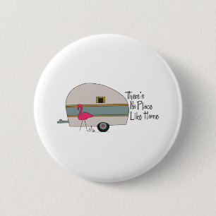 Flamingo-Camper Button