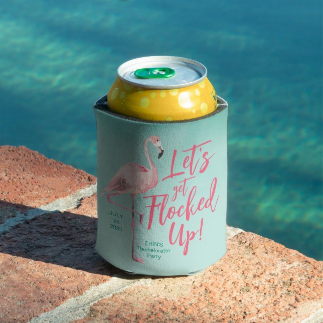 Flamingo Can Cooler Tropical Junggeselinnen-Abschi Dosenkühler (In Situ Pool)