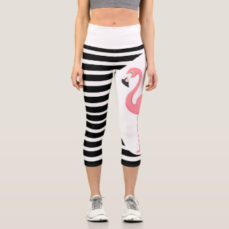 Flamingo  capri leggings