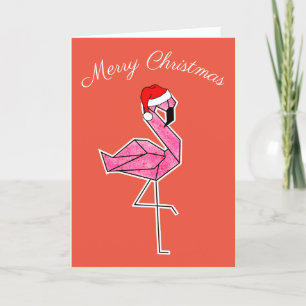 Flamingo Christmas Card Feiertagskarte