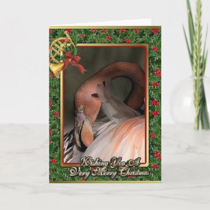 Flamingo Christmas Cards Feiertagskarte