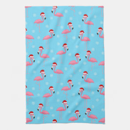 Flamingo Christmas Geschirrtuch