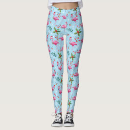 Flamingo Christmas Leggings
