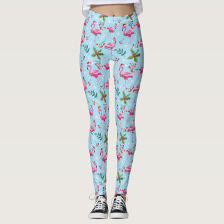 Flamingo Christmas Leggings