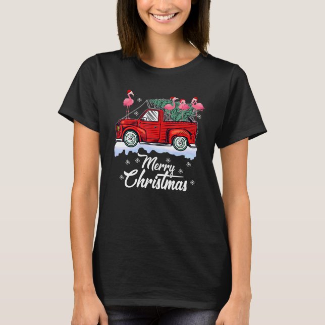 Flamingo Christmas Pj Costume Party Flamingo Red T T-Shirt (Vorderseite)