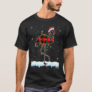 Flamingo Christmas Weihnachtsmannmütze Niedlicher T-Shirt