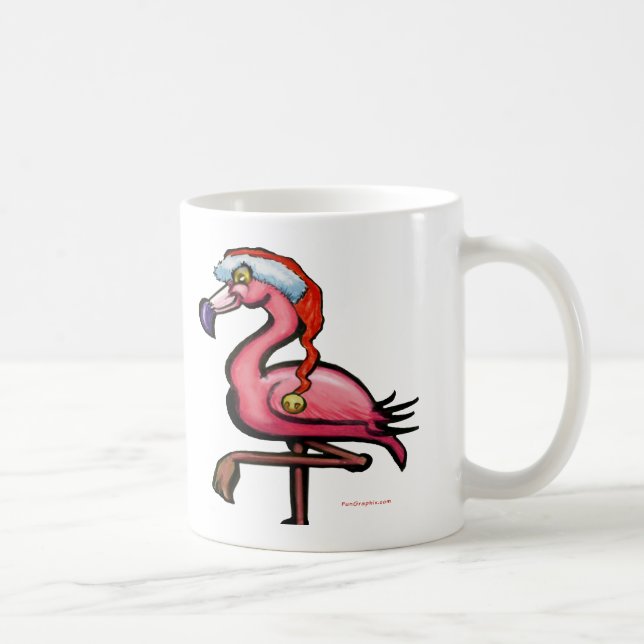 Flamingo Chrsitmas Kaffeetasse (Rechts)