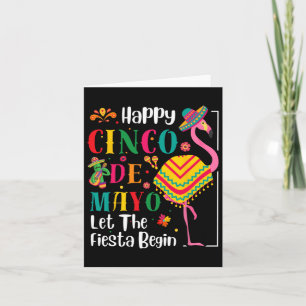 Flamingo Cinco de Mayo Mexican Fiesta for Men Wome Karte