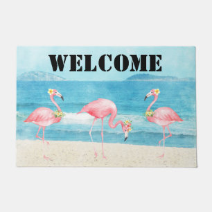Flamingo Coastal Door Mat Fußmatte