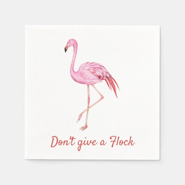 Flamingo Cocktail Napkins Serviette (Vorderseite)