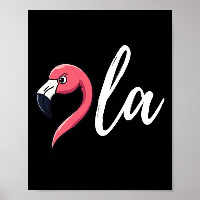 Flamingo Comma La Funny Kamala Harris P Poster (Vorne)