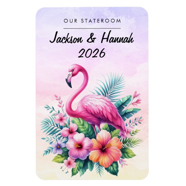 Flamingo Cruise Ship Stateroom Magnet (Vertikal)