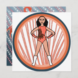 Flamingo Dancer B Feiertagskarte