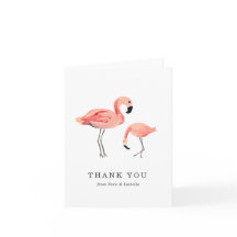 Flamingo Danke-Karte