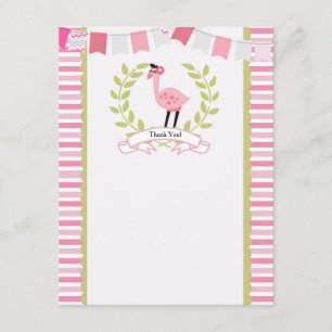 Flamingo danken Ihnen, *Can Personalize* zu Dankeskarte