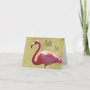 Flamingo danken Ihnen zu kardieren Dankeskarte