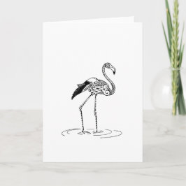 Flamingo Design Karte