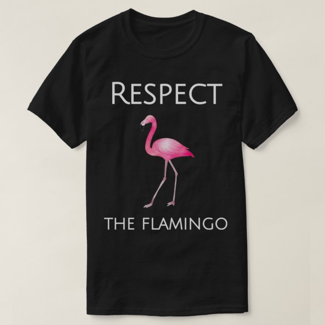 Flamingo Design Respekt für den Flamingos Pullover (Design vorne)